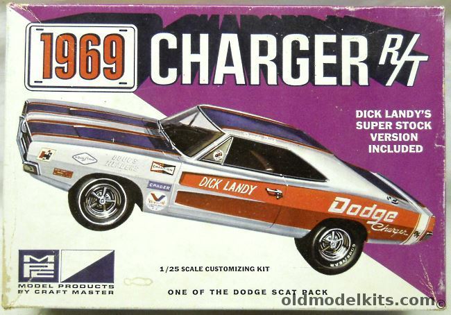 MPC 1/25 1969 Dodge Charger R/T - Stock / Dick Landy Super Stock / NASCAR Winner / Custom, 769-200 plastic model kit